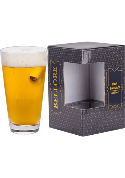 Kurşunlu 465 cc .308 Mermili Bira Bardağı, Erkekler Için Hediye ve Dekor Seçeneği