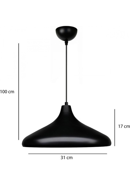 Modern Endüstriyel Tasarım Büyük Boy Siyah Metal Sarkıt Iç Dış Kullanım modelleri