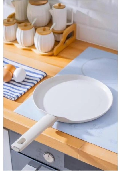 26 cm Krep Tava - Ultimate Pro, Ekru, Dayanıklı ve Şık Tasarım