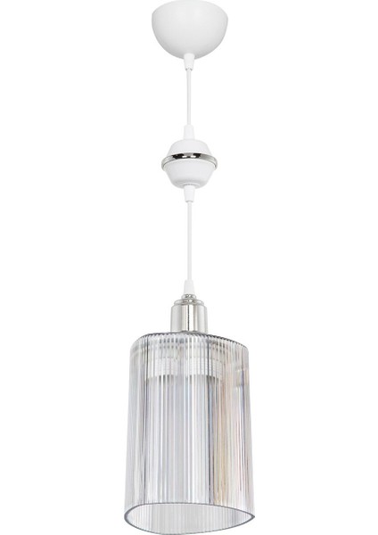 Krom Üçgen Şeffaf Aydınlatma, Yatak, Yemek ve Oturma Alanı Için Şık Sarkıt