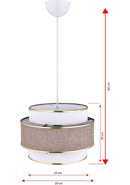 Renkli 3 Katlı Rattan Pasta Sarkıt Avize, Çocuk, Yatak, Salon, Mutfak, Hol Dekorasyon