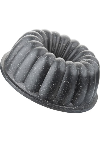 26 cm Gri Granit Dilimli Kek Kalıbı, Dayanıklı ve Şık Tasarım