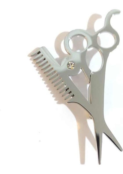 Çelik Makas Broş, Tarak Broş, Kuaför Broş, Berber Broş. Rozet Pin. Unisex Broş. fiyatları