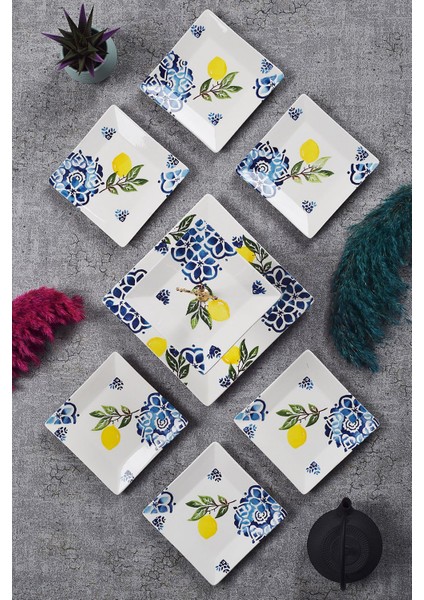 Renkli Seramik Ikram Seti, Çift Katlı Sunum ve Tatlı Tabağı, Kurabiyelik modelleri