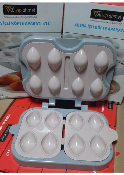 Yüsra Içli Köfte Aparatı 4'lü, Kolay ve Pratik Kullanım Sağlayan Mutfak Gereci