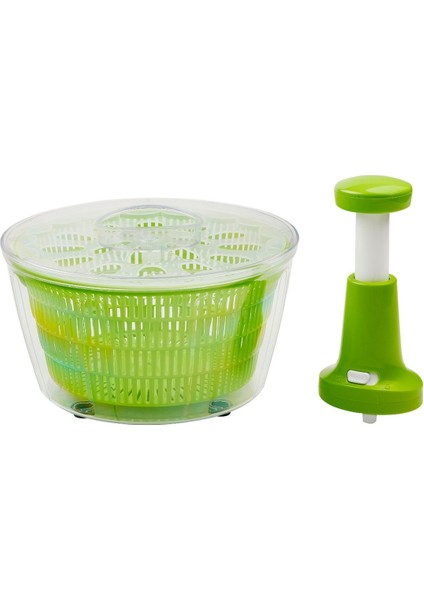El ile Salata Kurutucu Set, Yeşil, Pratik ve Kullanışlı Ürün