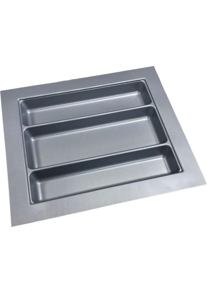 Iki Parça Gri Çekmece Içi Kaşıklık ve Kepçelik, 47X49 Cm, Kesilebilir, Çok Amaçlı Set modelleri