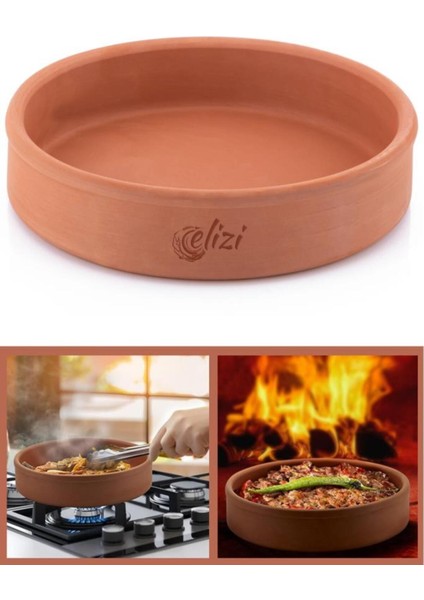Kahverengi Yuvarlak Fırın Kabı, 30 Cm, Güveç ve Tepsi, Dayanıklı ve Şık Tasarım modelleri