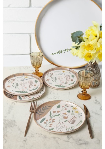 Renkli 22 cm 4'lü Pasta Tabağı Seti, Şık ve Kullanışlı Yemek Gereçleri fiyatları