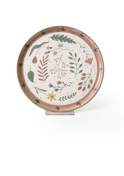 Renkli 22 cm 4'lü Pasta Tabağı Seti, Şık ve Kullanışlı Yemek Gereçleri