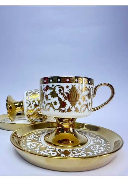 Beyaz 90CC Iki Kişilik Seramik Fincan Takımı modelleri