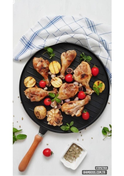 Çift Taraflı Bazlama ve Izgara Tava, Siyah, Dayanıklı ve Çok Yönlü Kullanım fiyatları