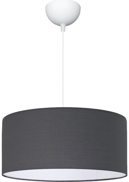 40 cm Kumaş Başlıklı Sarkıt Avize, Antrasit Renk, Modern ve Şık Aydınlatma fiyatları