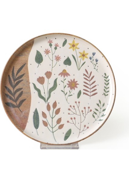 Renkli 22 cm 4'lü Pasta Tabağı Seti, Şık ve Kullanışlı Yemek Gereçleri