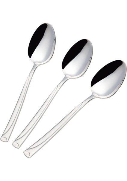 6'lı Metalik Yemek Kaşık Takımı, Şık ve Kullanışlı Set