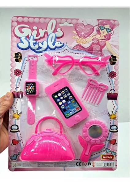 Kartelada Moda ve Güzellik Seti 6 Parça Kız Çocuk Oyuncağı