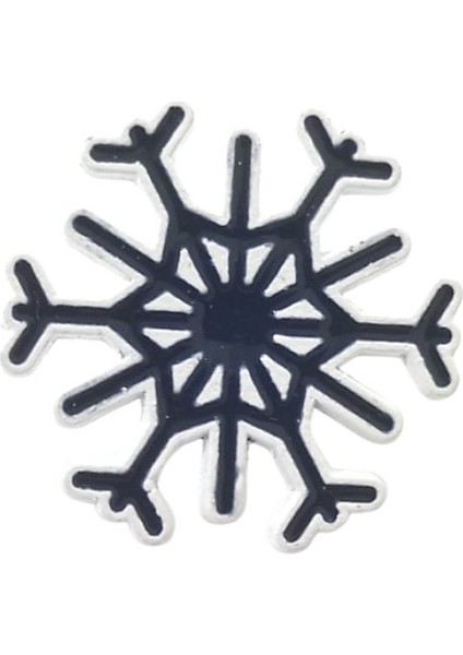 Kar Tanesi Rozet Model 3. Mineli, Metal. Kadın Broş, Pin. Okul Çantası Süsü, Çanta Süsü.