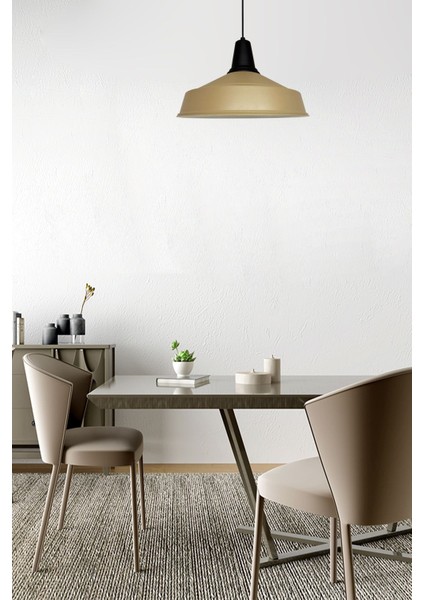 Şık Bej ve Siyah Metal Sarkıt Avize, Retro Tasarım, Modern ve Estetik Aydınlatma fiyatları