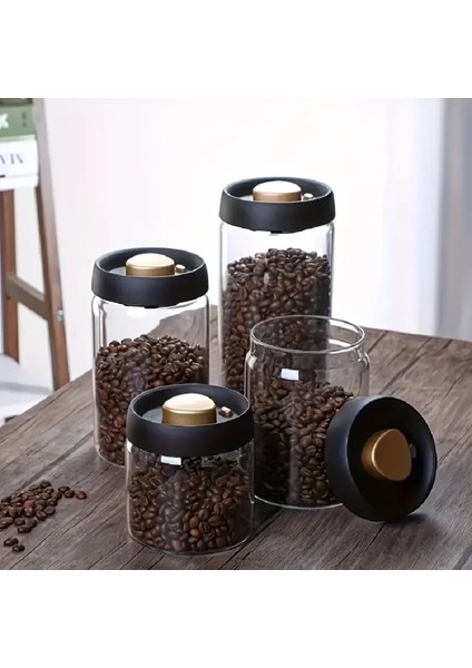 1800 ml Vakumlu Borosilikat Saklama Kabı Siyah, Güçlü ve Şık Tasarım