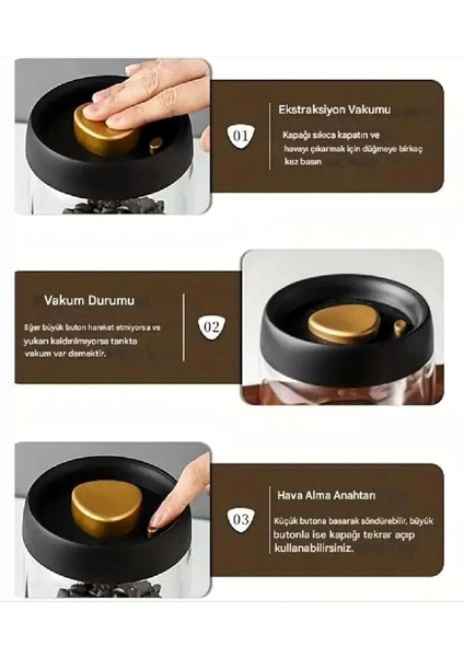 1800 ml Vakumlu Borosilikat Saklama Kabı Siyah, Güçlü ve Şık Tasarım fırsatları