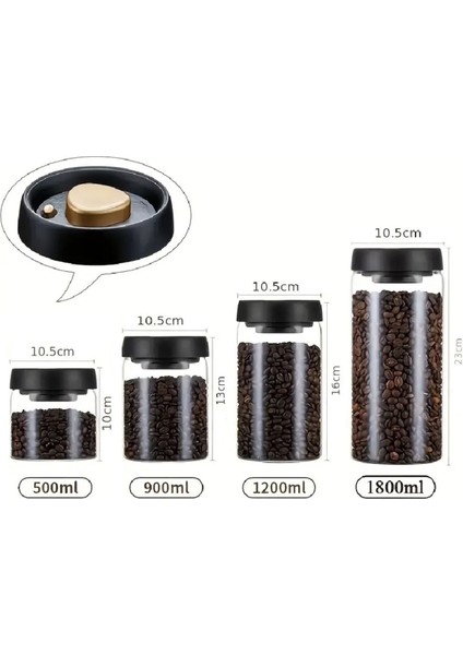 1800 ml Vakumlu Borosilikat Saklama Kabı Siyah, Güçlü ve Şık Tasarım indirimleri