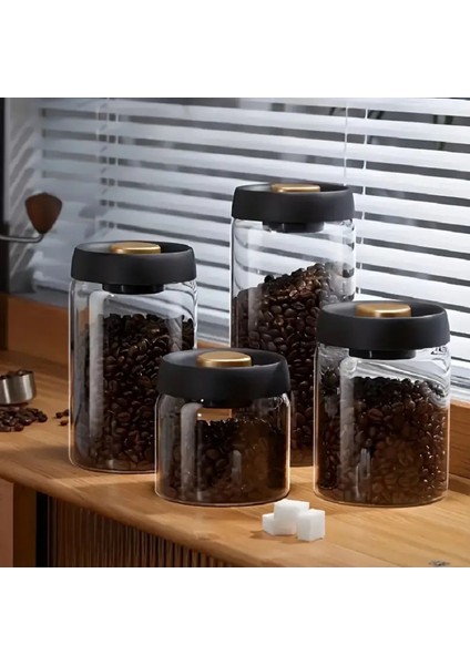 1800 ml Vakumlu Borosilikat Saklama Kabı Siyah, Güçlü ve Şık Tasarım