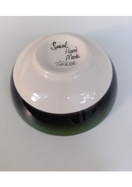 El Yapımı Zeytin Desenli 16X6,5 cm Seramik Kase fırsatları
