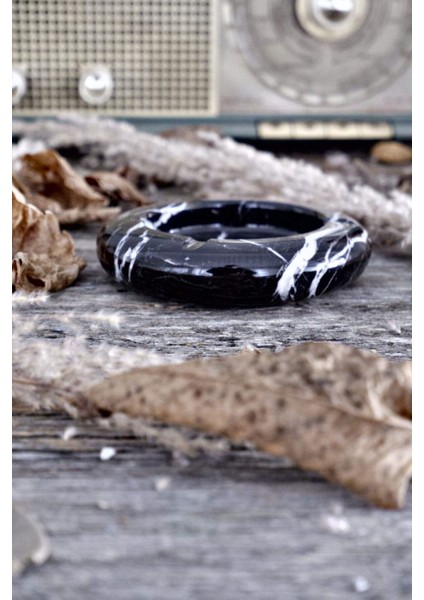 Mermer Yuvarlak Siyah Küllük, Şık ve Zarif Tasarım modelleri