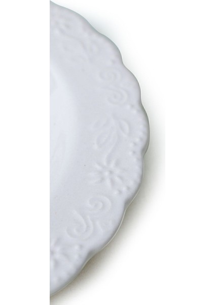 Bej Krem Pasta Tabağı 21 Cm, 6'lı Set, Şık ve Kullanışlı Ev ve Davet Ürünleri indirimleri