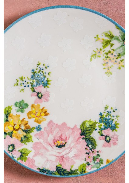 Beyaz 6 Parça Porselen Pasta Seti, 19 Cm, Şık ve Zarif Sunumlar Için Ideal modelleri