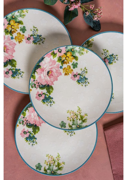 Beyaz 6 Parça Porselen Pasta Seti, 19 Cm, Şık ve Zarif Sunumlar Için Ideal fırsatları