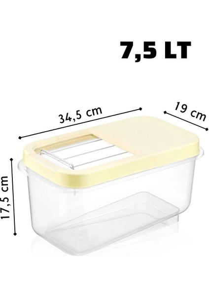 3'lü 7,5l Çok Renkli Sürgülü Kapaklı Saklama Kutusu modelleri