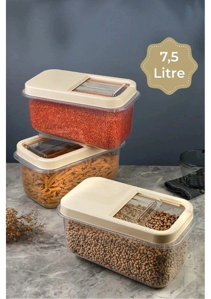 3'lü 7,5l Çok Renkli Sürgülü Kapaklı Saklama Kutusu fırsatları