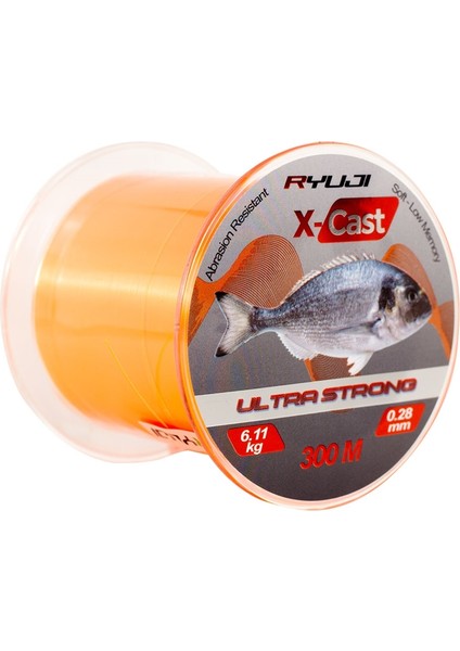 X-Cast Surf Orange 300M Monofilament Misina modelleri