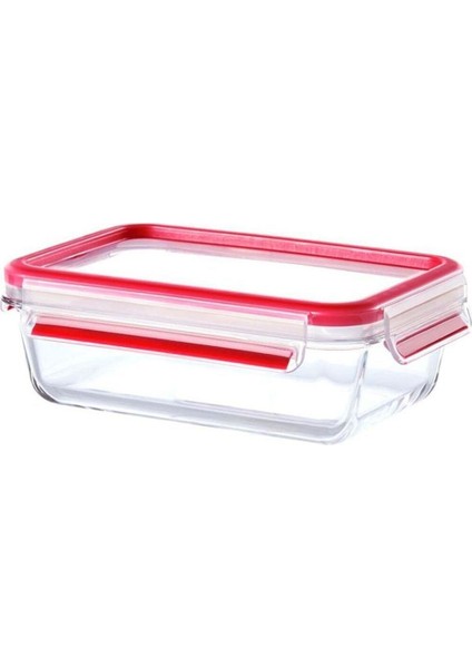 Şeffaf Cam Saklama Kabı 0,7 L, Beyaz, Sağlıklı ve Dayanıklı Tasarım