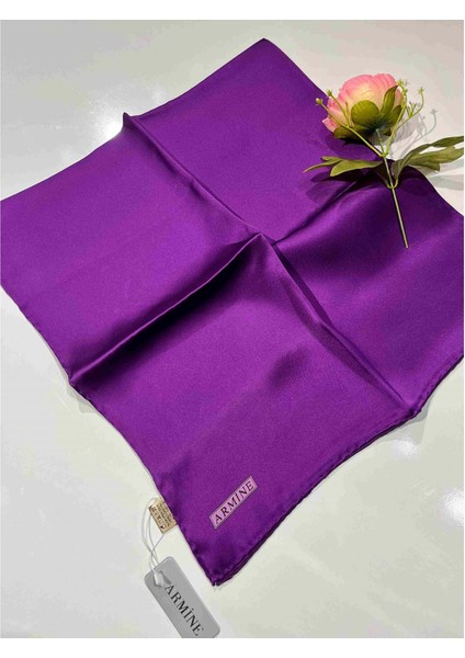 Armine Düz Renk Ipek Eşarp - 2