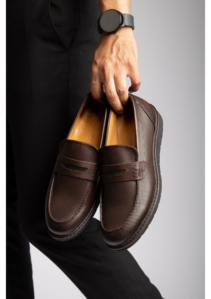 Hakiki Deri, Bağcıksız, Dikişli, Çok Şık Erkek Klasik Ayakkabı modelleri