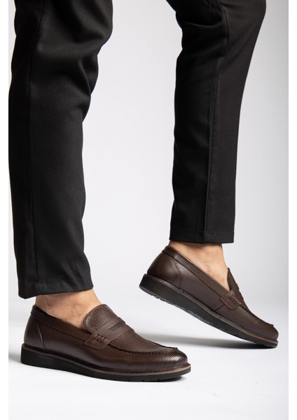 Hakiki Deri, Bağcıksız, Dikişli, Çok Şık Erkek Klasik Ayakkabı fırsatları