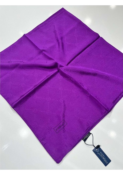 Piramit Pamuklu Logo Eşarp - 1