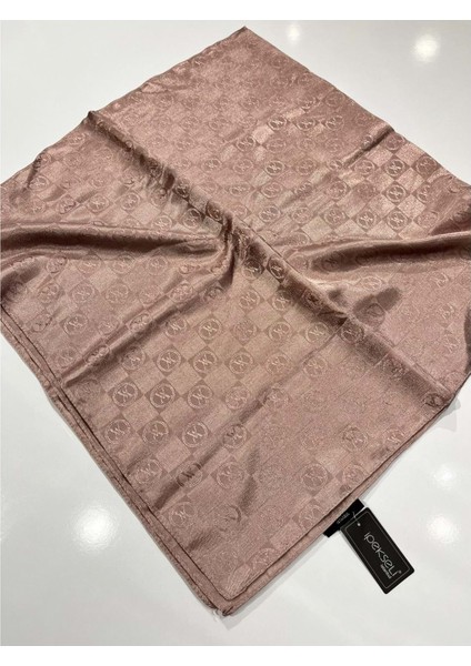 Ipekseli Pamuklu Logo Eşarp - 1