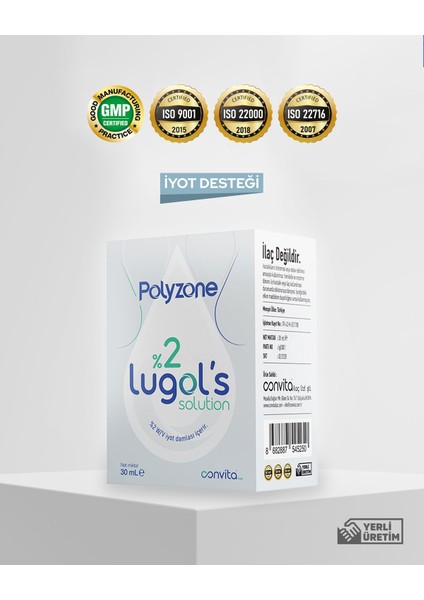 Polyzone Lugol's Solution %2 30 ml fiyatları