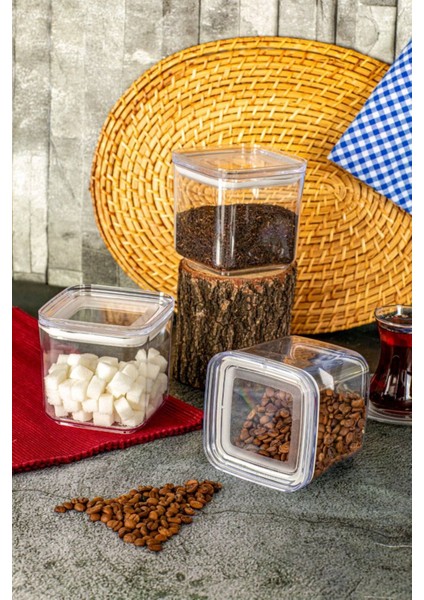 9'lu Vakumlu Şeffaf Saklama Kabı Seti, 3 Farklı Boy, Pratik ve Şık Tasarım indirimleri