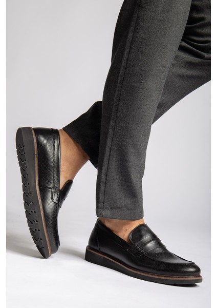 Hakiki Deri, Bağcıksız, Dikişli, Çok Şık Erkek Klasik Ayakkabı fırsatları