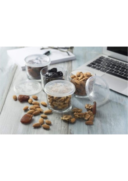 6'lı Cam Saklama Kabı Seti, Kapaklı, 220CC, Şık ve Kullanışlı Depolama Çözümü fiyatları