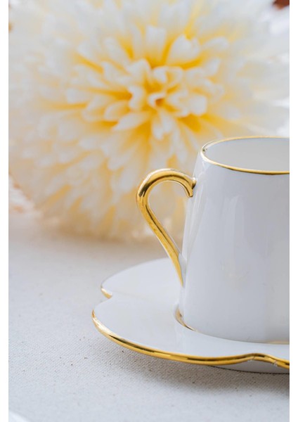 Iki Kişilik Beyaz Kahve Fincanı Takımı, 90 Ml, Şık ve Kullanışlı Tasarım modelleri