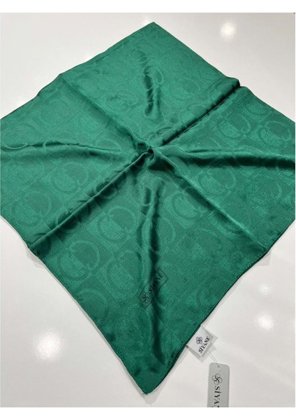 Siyane Pamuklu Eşarp C Desen - 12