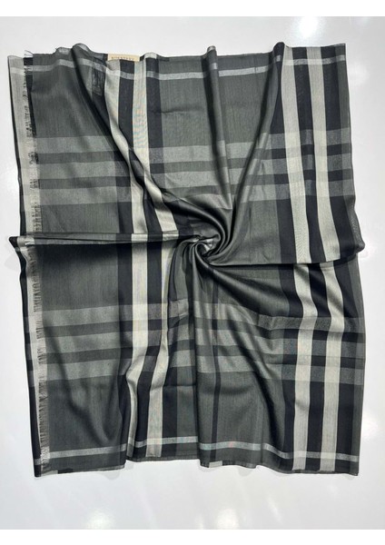 Burbery Ekose Şal Spor Saçak - 7