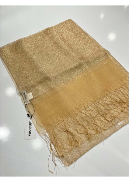 Armanda Simli Tül Şal %30 Ipek - 11