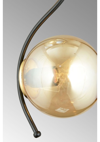 Şık 2'li Siyah Bal Glop Camlı Aşağı Bakan Lüks Avize fırsatları