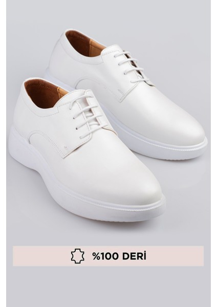 Hakiki Deri, Kalın Tabanlı, Iç Dış Deri Erkek Ayakkabı